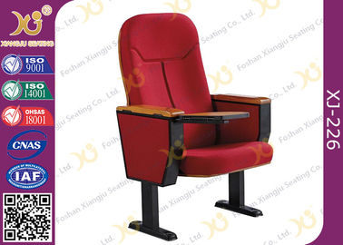 China Wooden Back Cold Rolled Steel Feet Auditorium Theatre Seating Chair supplier