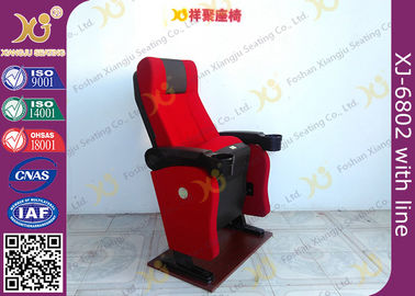 China Gravity Seat Return Structure Theatre Seating Chairs Tip Up Arm With Cup Hold supplier
