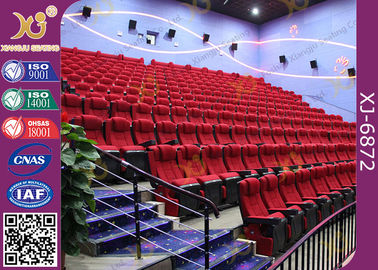 China Euro Seating Tip Up Armrest Cinema Theater Chairs For Giant Screen Theater supplier