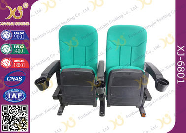 China Multi Color Plastic Folded Theater Stadium Seating With Cup Holder OEM / ODM supplier
