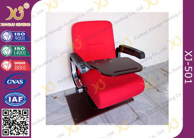 China Aluminum Upholstered Red Acrylic Fabric  PU Armrest Auditorium Theater Seating supplier