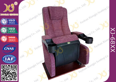 China An Ergonomic Comfortable Aircraft Type Headrest Cinema Theater Chair Folding Seat supplier