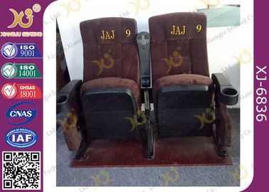 China Ergonomic Cinema Hall Auditorium Seating / Movie Theater Chairs With Soft Cushion supplier