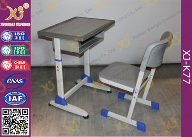China School Furniture Single Student Desk And Chair With Strengthened Station Leg supplier
