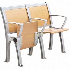 China Factory Price School Classroom Folding Up Chair with Adjustable Writing Table supplier