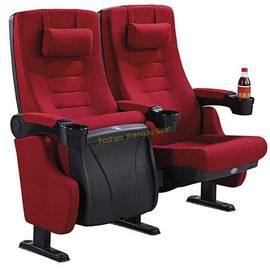 China Fabric Reclined Cinema Theater Chairs With Pillow Tip Up By Gravity / Spring / Damper supplier