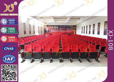 China Movable Folded Church Furniture Chairs Electrostatic Spraying Feet Floor Mounted supplier