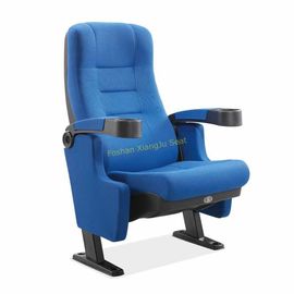China Tip Up Gravity Seat Returning Mechanism Leisure Movie Theater Seats Blue Color supplier