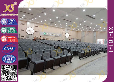 China 18mm Plywood Hardwood Outer Lecture / Church Hall Chairs With Low Back Floor Mounted supplier