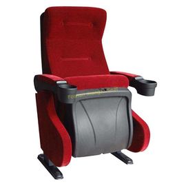 China UK US Standard Fireproof Velvet Fabric Cinema Theater Chairs With PP Panel supplier