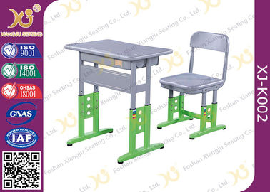 China Ergonomic Modern Student Table And Chair Set Adjustable Height Iron Eco - Friendly supplier
