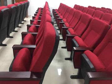 China PP Back And Seat Auditorium Church Lecture Hall Chairs With Folded Writing Tablet supplier