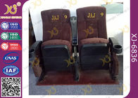 Ergonomic Cinema Hall Auditorium Seating / Movie Theater Chairs With Soft Cushion