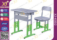 Adjustable Metal Student School Table And Chairs With Skid Resistance Legs