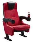 Cup Holder Luxury Cinema Theater Chairs With Flame Retardant Fabric