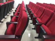 PP Back And Seat Auditorium Church Lecture Hall Chairs With Folded Writing Tablet