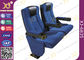 High Back Heavy Spring Fixed Theatre Seating Chairs With Plastic Cup Holder supplier