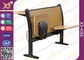 Floor Mounted Iron School Desk And Chair,  Antique Cheap School Desk Chair Set Set supplier