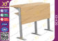 Melamine Desktop Foldable College Classroom Furniture , Lecture Theatre Chairs supplier