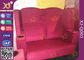 Wooden Frame Fabric Cover VIP Cinema Seating With Armrest / Home Cinema Sofa Seating supplier
