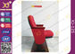 PP Shell for audience chairs , fixed leg retractable auditorium theater seating in red color supplier