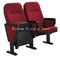 Fabric Cushion Spring Return Auditorium Chairs / Cinema Seating With Writing Pad supplier