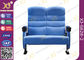 Fine Finish Multifunctional Metal Iron Double Leg Widely  Cinema Theater Seating Chairs supplier