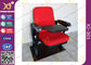 Fixed Auditorium Furniture &amp; Theater Seating , Aluminium Retractable Church Chairs supplier