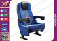 Blue Fabric Folding VIP Cinema Seating , Plastic Theater Seats supplier