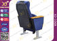 Blue Stackable Lecture Hall Chairs For Church Pulpit / Lecture Theatre Seating supplier