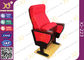 Red Large Iron Leg Auditorium Theater Chairs For Conference Fire Retardant supplier