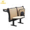 Upholstery Fabric University Steel Book Holder College Classroom Seating With Writing Desk supplier