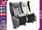 Plastic Shell Leather Cinema Theater Chairs With Tip-up Seat / Lecture Hall Seating supplier