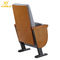 Red Movie Theater Seats With Fabric Upholstery / Molded Veneer 10 MM Cold Rolled Metal Legs supplier