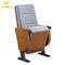 Red Movie Theater Seats With Fabric Upholstery / Molded Veneer 10 MM Cold Rolled Metal Legs supplier