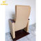 Real Leather Standard Soft Auditorium Chairs 6.5MM Width Armrest Tip Up Seat supplier