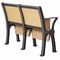 College Or University Iron Wooden Fold Up Chair With Fixed Writing Table supplier