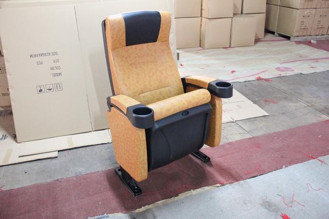 Cold Molded PU Sponge PP Shell Cinema Theater Chairs For Concert Hall