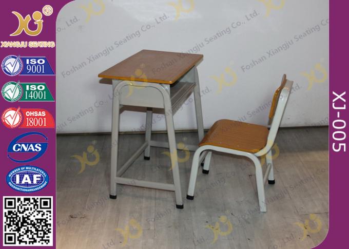 Fireproofing Metal Frame Student Desk And Chair Set For Primary School