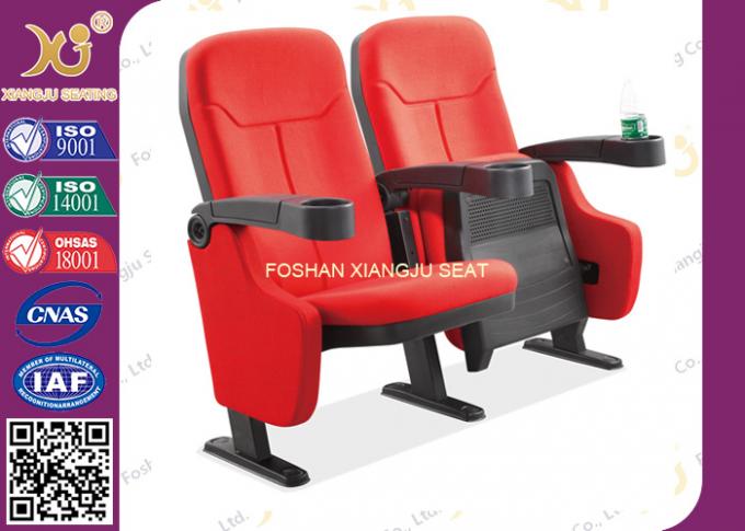 VIP Cover fabric folding theater seating / chair with cup holder XJ-6805