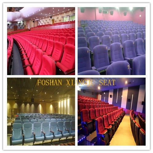 One leg metal material PU cover auditorium theater seating with tablet for theatre hall