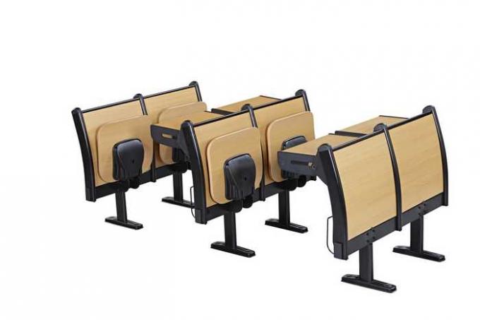Plywood Seat Back Folded Tablet School Student Desk Chair with Fire - Proof Plate