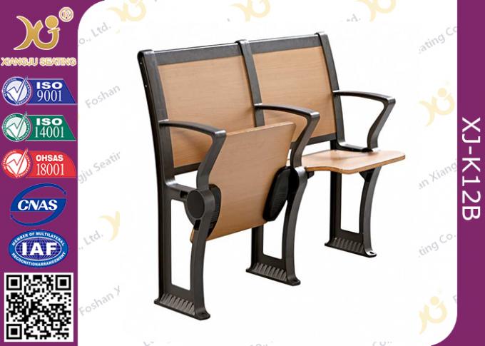 Aluminum Frame Fixed Tablet School Desk Chair ISO 9001 Approval For Students