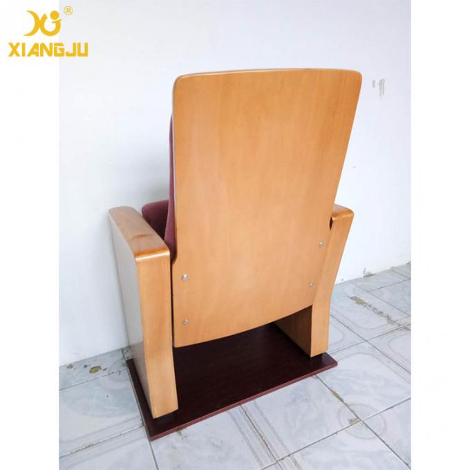 Customized Metal Floor Mounted Polywood Stand Theater Chairs For Church Halls