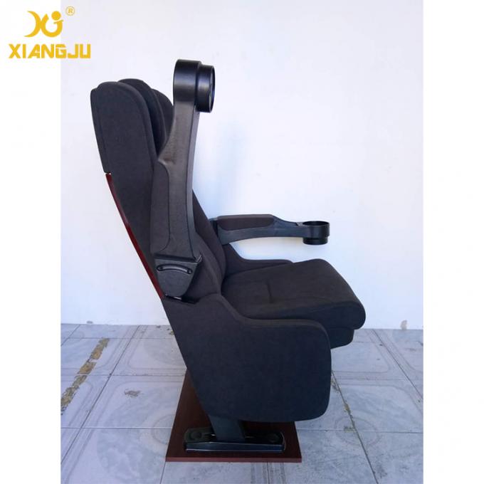 Ultra Comfort Floor Mounting Cinema Theater Chairs Customized