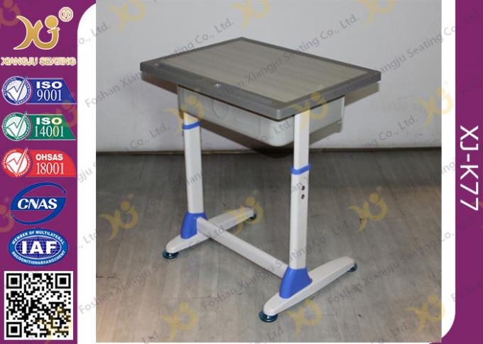 School Furniture Single Student Desk And Chair With Strengthened Station Leg