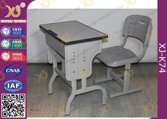 Durable School Desk And Chair for Kids Study , Plywood Desk Top With PVC Edge