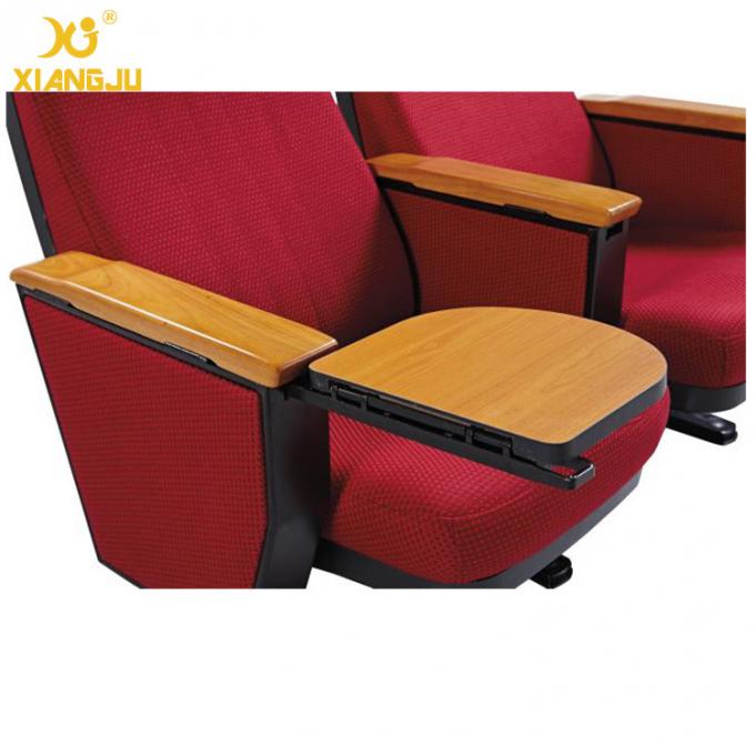 Modular High Impact Polypropylene Contoured Seat Auditorium Chairs With Strong Steel