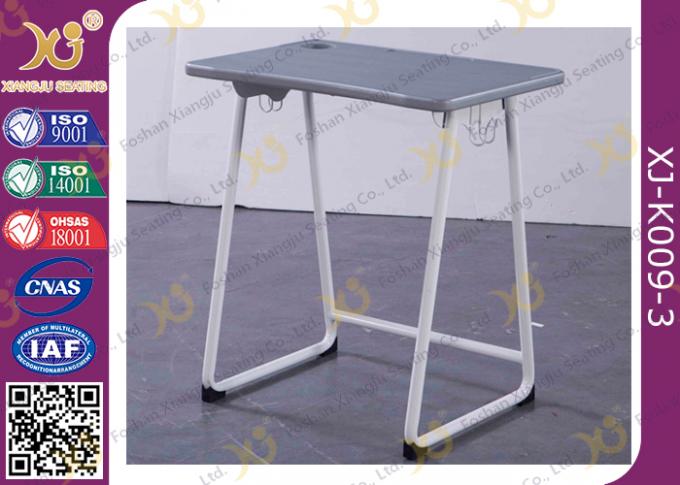 Plastic Seat Study Desk And Chair Set In Grey Color Customized Height
