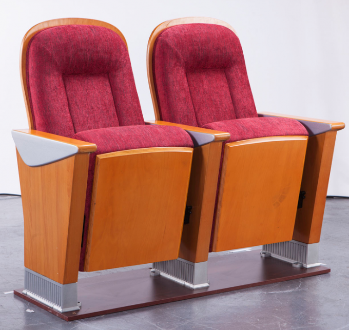 ISO9001Soft Materials Choristers Hall Auditorium Seating Plywood Seat & Back